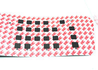 Αποτυπωμένο σε ανάγλυφο τετράγωνο αριθμητικό πληκτρολόγιο επιτροπής διακοπτών μεμβρανών κουμπιών για τα ιατρικά όργανα